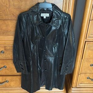 Genuine black leather jacket